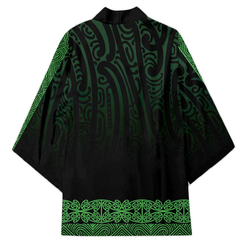 New Zealand Maori Kowhaiwhai Kimono Kakariki Maui and Mangopare LT9 - Polynesian Pride