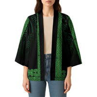 New Zealand Maori Kowhaiwhai Kimono Kakariki Maui and Mangopare LT9 - Polynesian Pride
