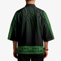 New Zealand Maori Kowhaiwhai Kimono Kakariki Maui and Mangopare LT9 - Polynesian Pride