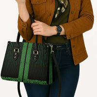 New Zealand Maori Kowhaiwhai Leather Bag Kakariki Maui and Mangopare LT9 - Polynesian Pride