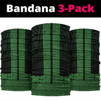 New Zealand Maori Kowhaiwhai Neck Gaiter Kakariki Maui and Mangopare LT9 package One Size: 25*50cm Green - Polynesian Pride