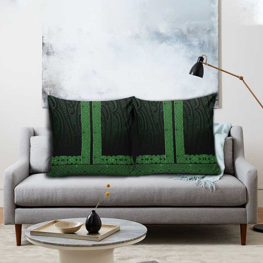 New Zealand Maori Kowhaiwhai Pillow Cover Kakariki Maui and Mangopare LT9 - Polynesian Pride