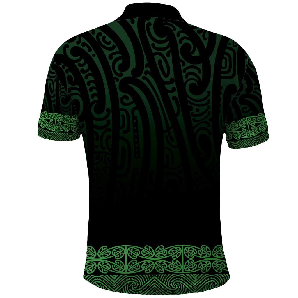 New Zealand Maori Kowhaiwhai Polo Shirt Kakariki Maui and Mangopare LT9 - Polynesian Pride
