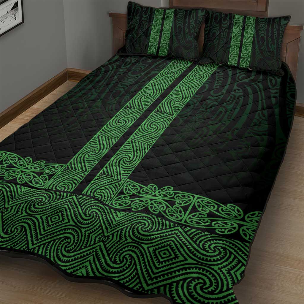 New Zealand Maori Kowhaiwhai Quilt Bed Set Kakariki Maui and Mangopare LT9 - Polynesian Pride