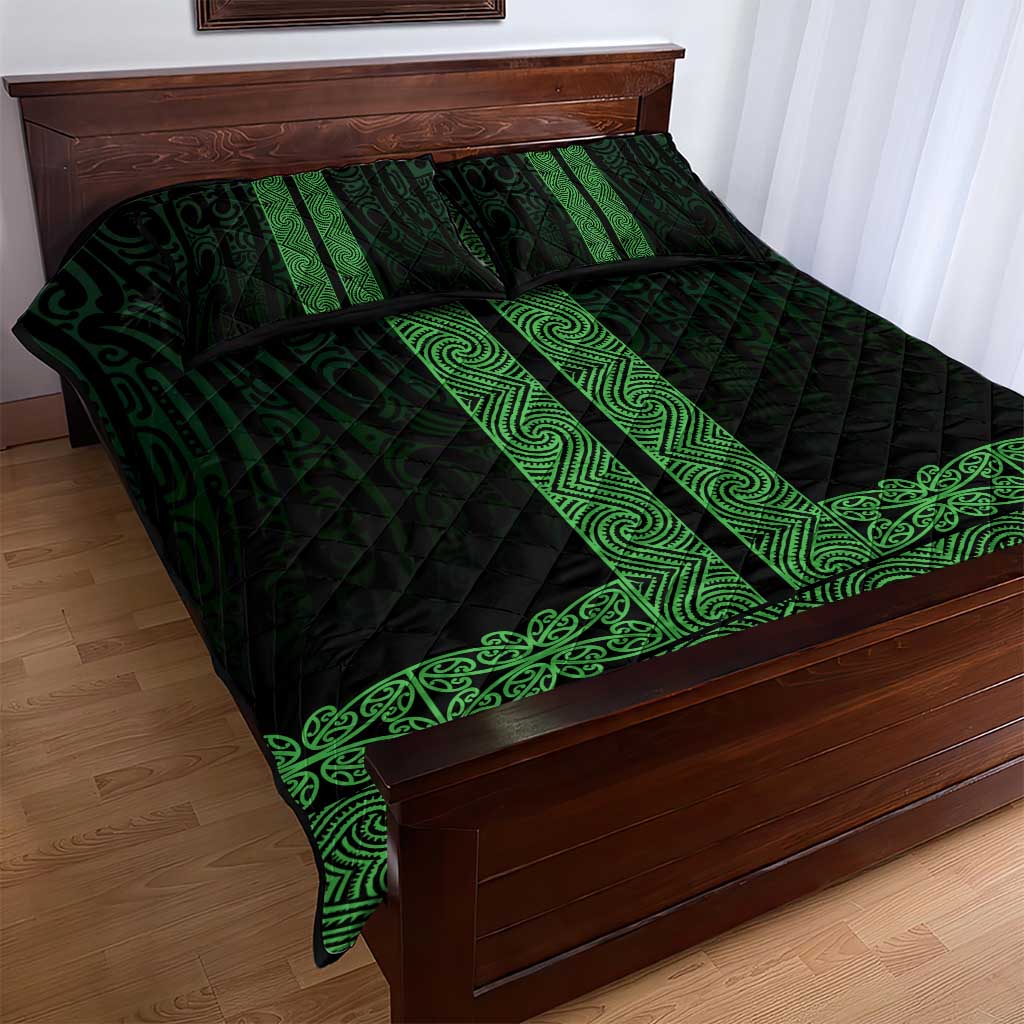 New Zealand Maori Kowhaiwhai Quilt Bed Set Kakariki Maui and Mangopare LT9 - Polynesian Pride