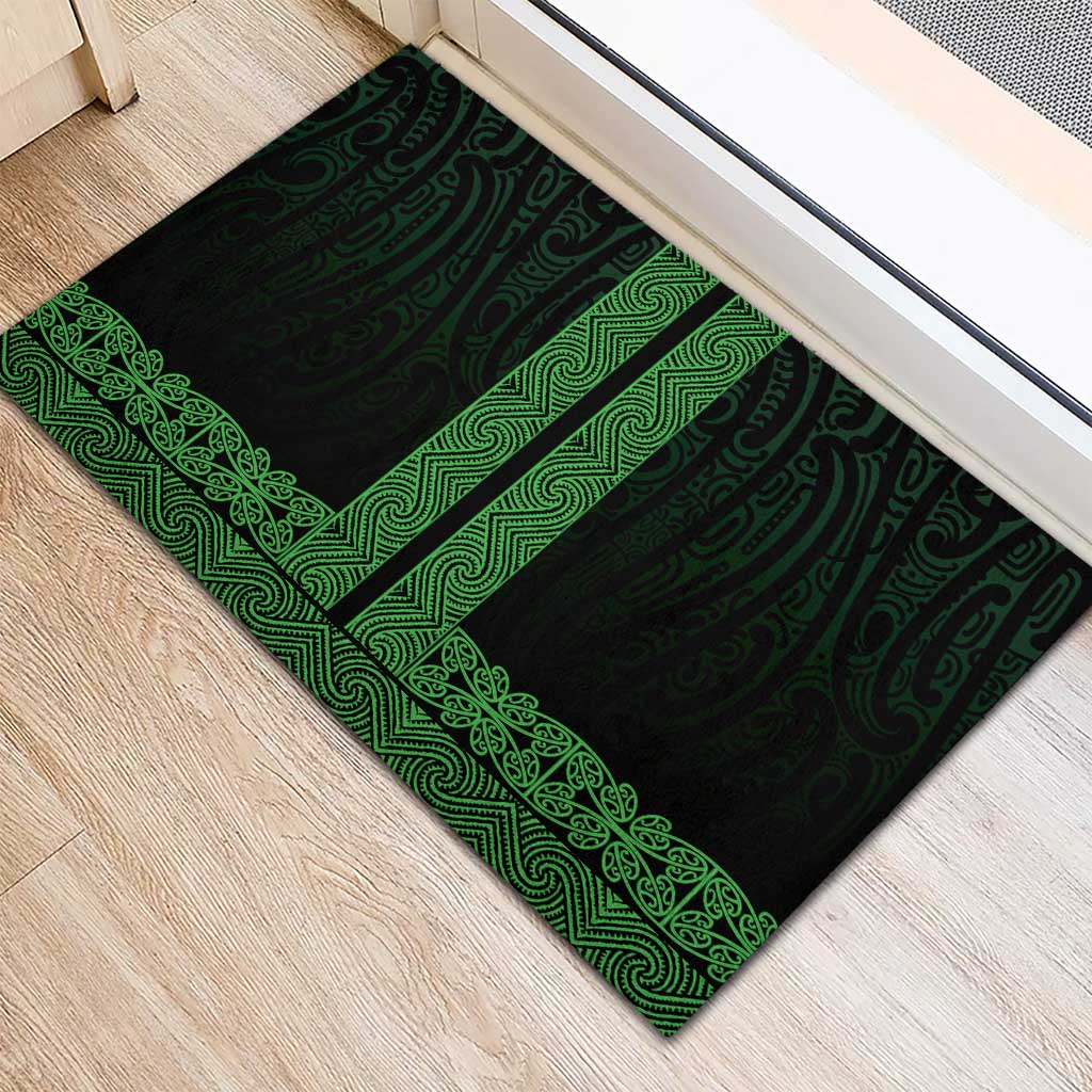 New Zealand Maori Kowhaiwhai Rubber Doormat Kakariki Maui and Mangopare LT9 - Polynesian Pride