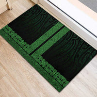 New Zealand Maori Kowhaiwhai Rubber Doormat Kakariki Maui and Mangopare LT9 - Polynesian Pride