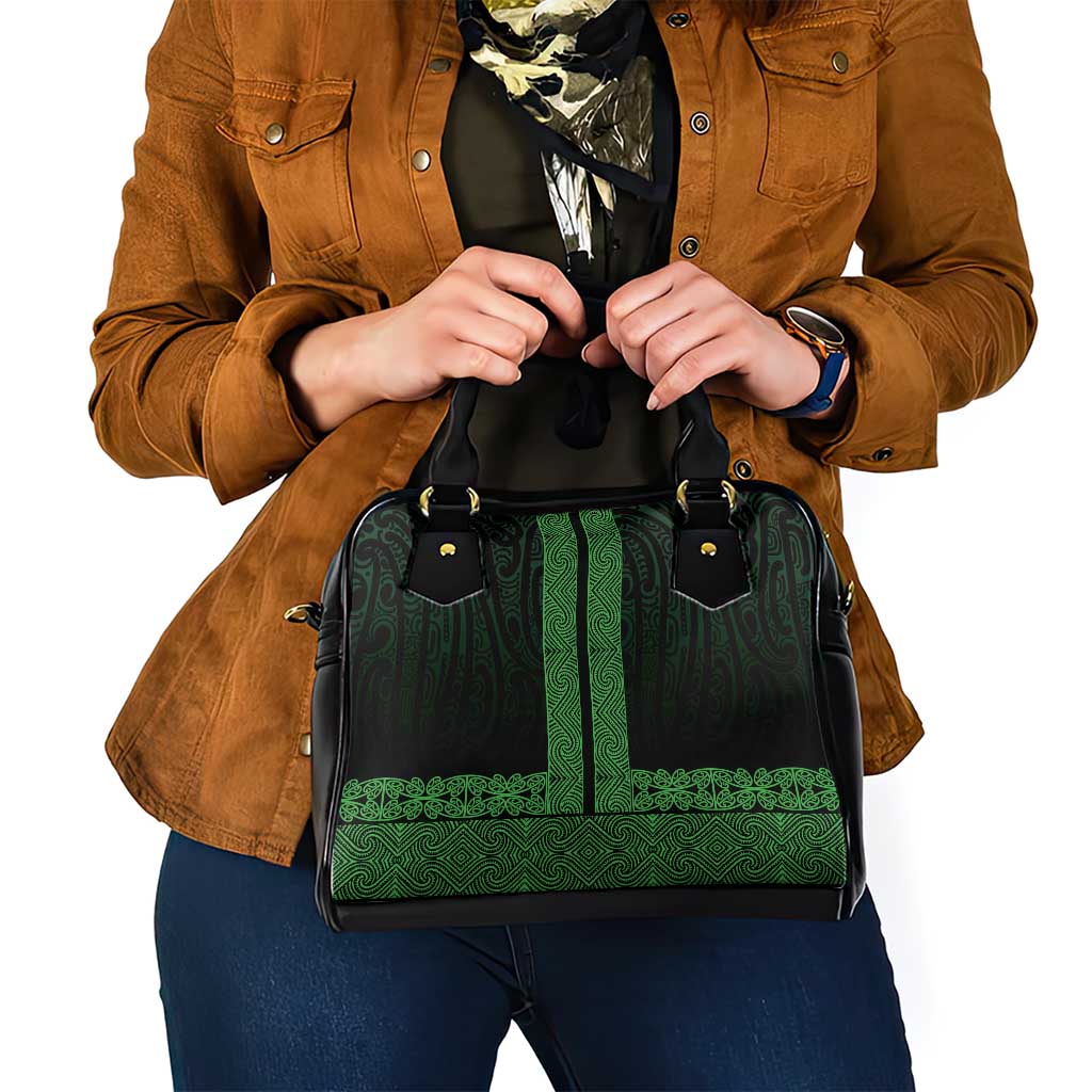 New Zealand Maori Kowhaiwhai Shoulder Handbag Kakariki Maui and Mangopare LT9 - Polynesian Pride