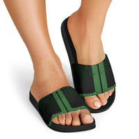 New Zealand Maori Kowhaiwhai Slide Sandals Kakariki Maui and Mangopare LT9 - Polynesian Pride