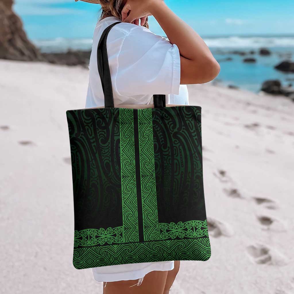 New Zealand Maori Kowhaiwhai Tote Bag Kakariki Maui and Mangopare LT9 - Polynesian Pride