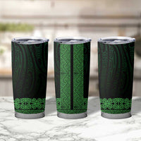 New Zealand Maori Kowhaiwhai Tumbler Cup Kakariki Maui and Mangopare LT9 - Polynesian Pride
