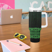 New Zealand Maori Kowhaiwhai Tumbler With Handle Kakariki Maui and Mangopare LT9 - Polynesian Pride