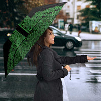 New Zealand Maori Kowhaiwhai Umbrella Kakariki Maui and Mangopare LT9 - Polynesian Pride
