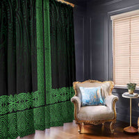 New Zealand Maori Kowhaiwhai Window Curtain Kakariki Maui and Mangopare LT9 - Polynesian Pride