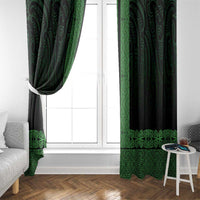 New Zealand Maori Kowhaiwhai Window Curtain Kakariki Maui and Mangopare LT9 - Polynesian Pride