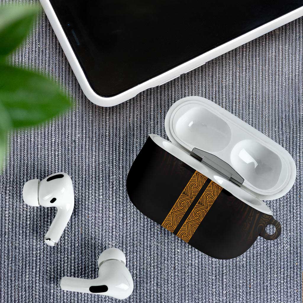 New Zealand Maori Kowhaiwhai AirPods Case Karaka Maui and Mangopare LT9 - Polynesian Pride