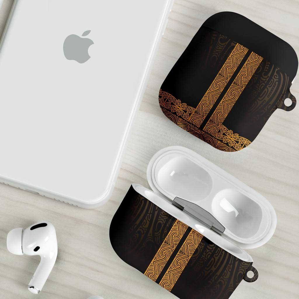 New Zealand Maori Kowhaiwhai AirPods Case Karaka Maui and Mangopare LT9 - Polynesian Pride