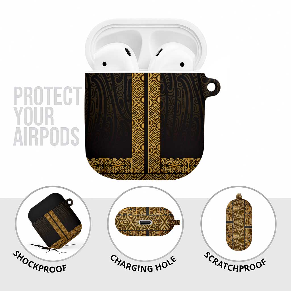 New Zealand Maori Kowhaiwhai AirPods Case Karaka Maui and Mangopare LT9 - Polynesian Pride