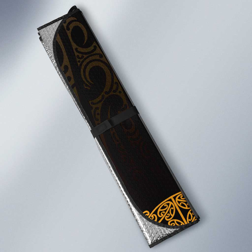 New Zealand Maori Kowhaiwhai Auto Sun Shade Karaka Maui and Mangopare LT9 - Polynesian Pride