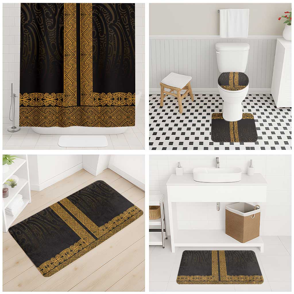 New Zealand Maori Kowhaiwhai Bathroom Set Karaka Maui and Mangopare LT9 - Polynesian Pride