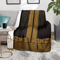 New Zealand Maori Kowhaiwhai Blanket Karaka Maui and Mangopare LT9 - Polynesian Pride