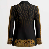 New Zealand Maori Kowhaiwhai Blazer Karaka Maui and Mangopare LT9 - Polynesian Pride