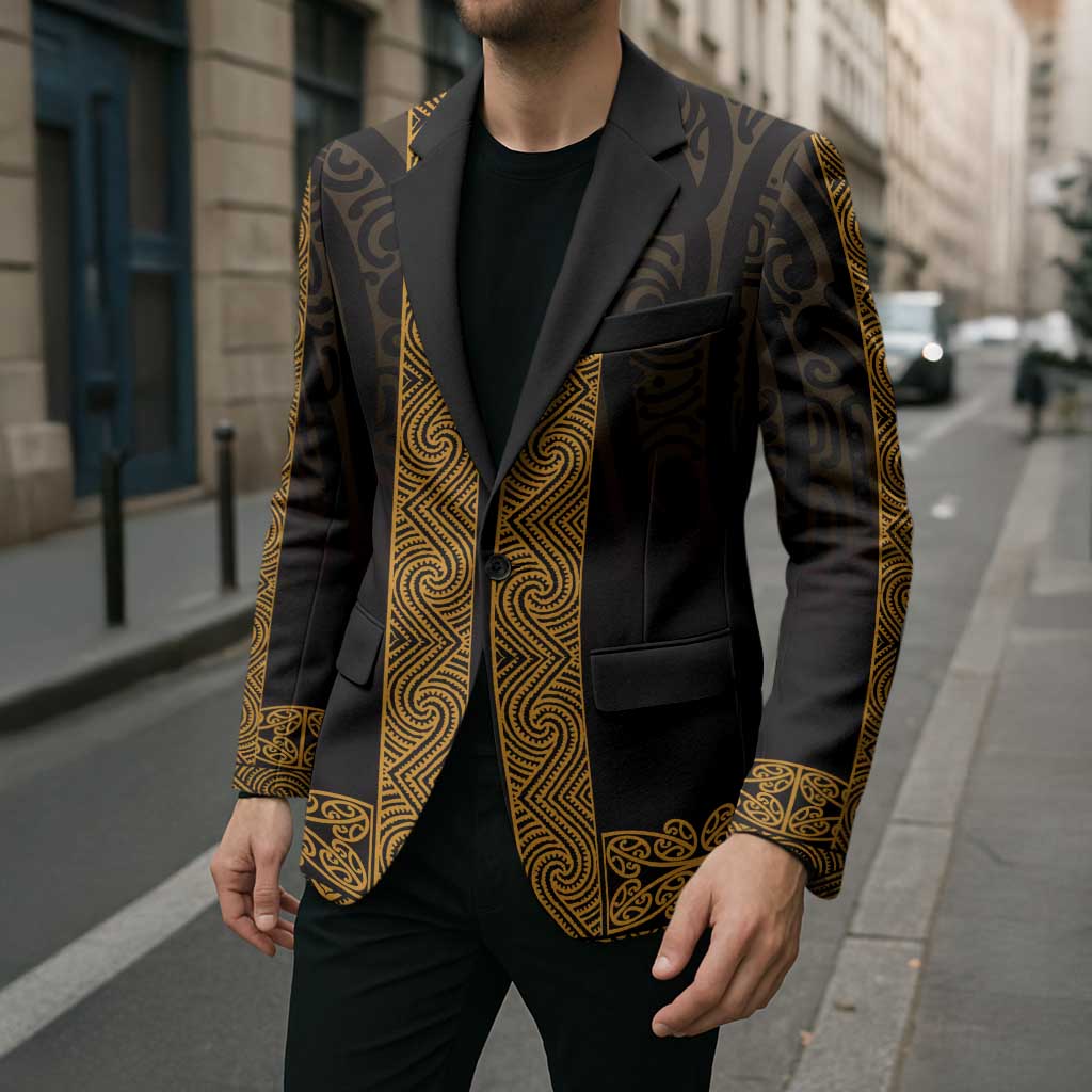 New Zealand Maori Kowhaiwhai Blazer Karaka Maui and Mangopare LT9 - Polynesian Pride