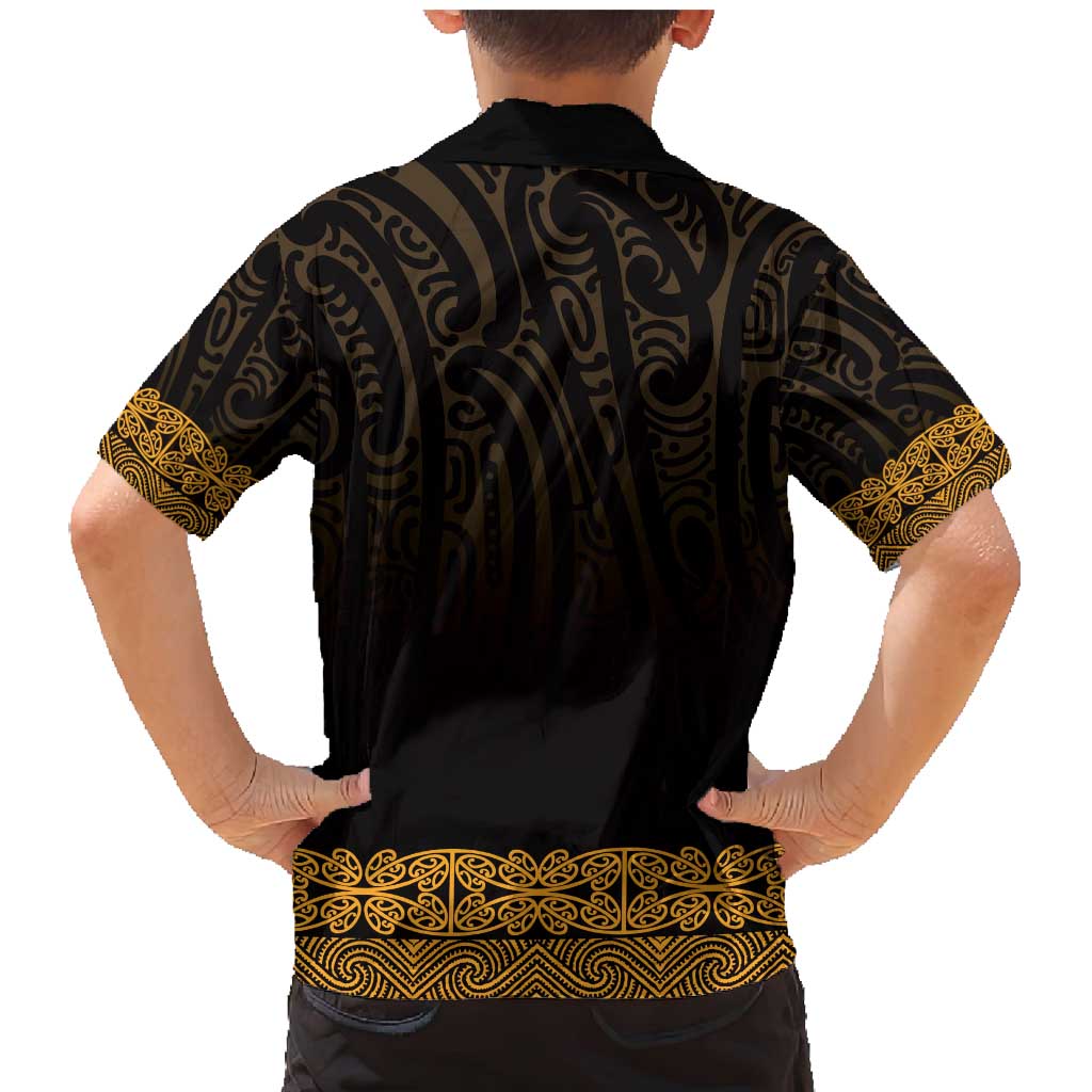 New Zealand Maori Kowhaiwhai Family Matching Mermaid Dress and Hawaiian Shirt Karaka Maui and Mangopare LT9 - Polynesian Pride