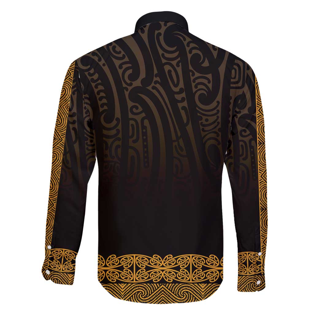 New Zealand Maori Kowhaiwhai Family Matching Off Shoulder Maxi Dress and Hawaiian Shirt Karaka Maui and Mangopare LT9 - Polynesian Pride