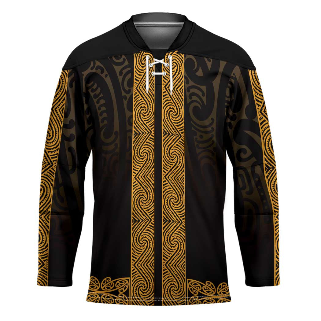 New Zealand Maori Kowhaiwhai Hockey Jersey Karaka Maui and Mangopare - Polynesian Pride
