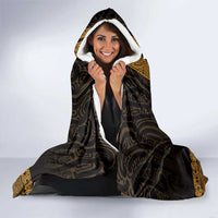 New Zealand Maori Kowhaiwhai Hooded Blanket Karaka Maui and Mangopare LT9 - Polynesian Pride