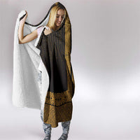 New Zealand Maori Kowhaiwhai Hooded Blanket Karaka Maui and Mangopare LT9 - Polynesian Pride
