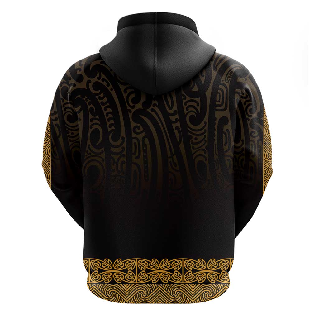 New Zealand Maori Kowhaiwhai Hoodie Karaka Maui and Mangopare LT9 - Polynesian Pride