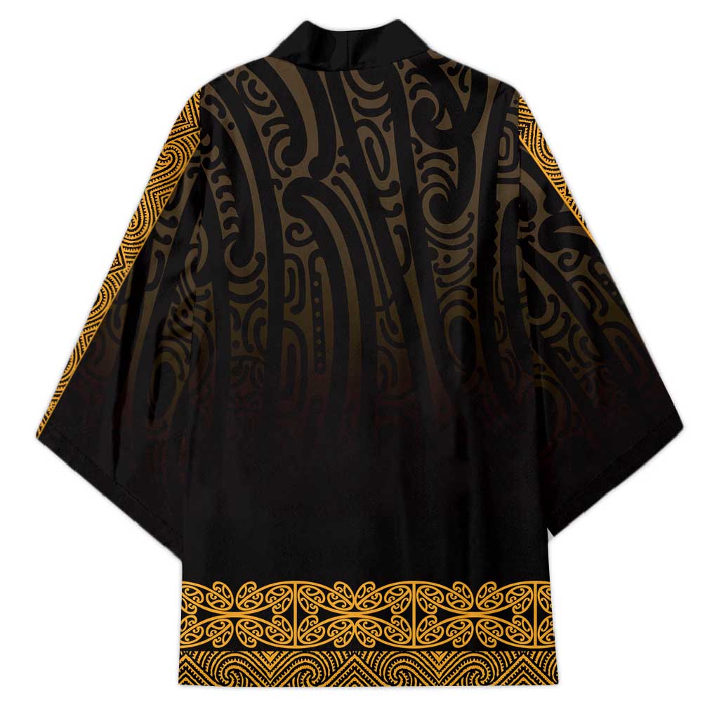 New Zealand Maori Kowhaiwhai Kimono Karaka Maui and Mangopare LT9 - Polynesian Pride