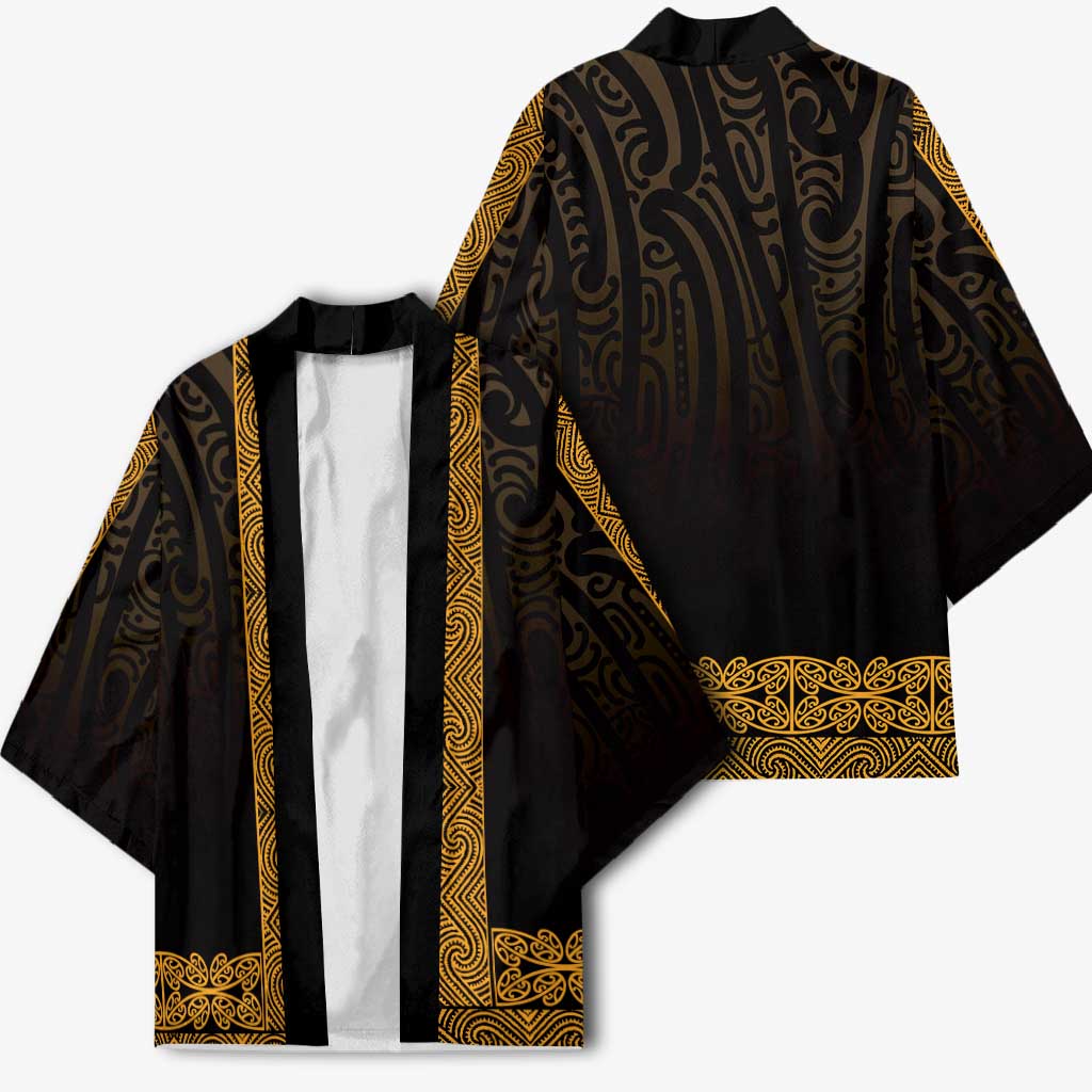 New Zealand Maori Kowhaiwhai Kimono Karaka Maui and Mangopare LT9 - Polynesian Pride