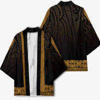 New Zealand Maori Kowhaiwhai Kimono Karaka Maui and Mangopare LT9 - Polynesian Pride
