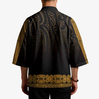 New Zealand Maori Kowhaiwhai Kimono Karaka Maui and Mangopare LT9 - Polynesian Pride
