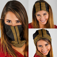 New Zealand Maori Kowhaiwhai Neck Gaiter Karaka Maui and Mangopare LT9 - Polynesian Pride