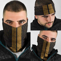 New Zealand Maori Kowhaiwhai Neck Gaiter Karaka Maui and Mangopare LT9 - Polynesian Pride