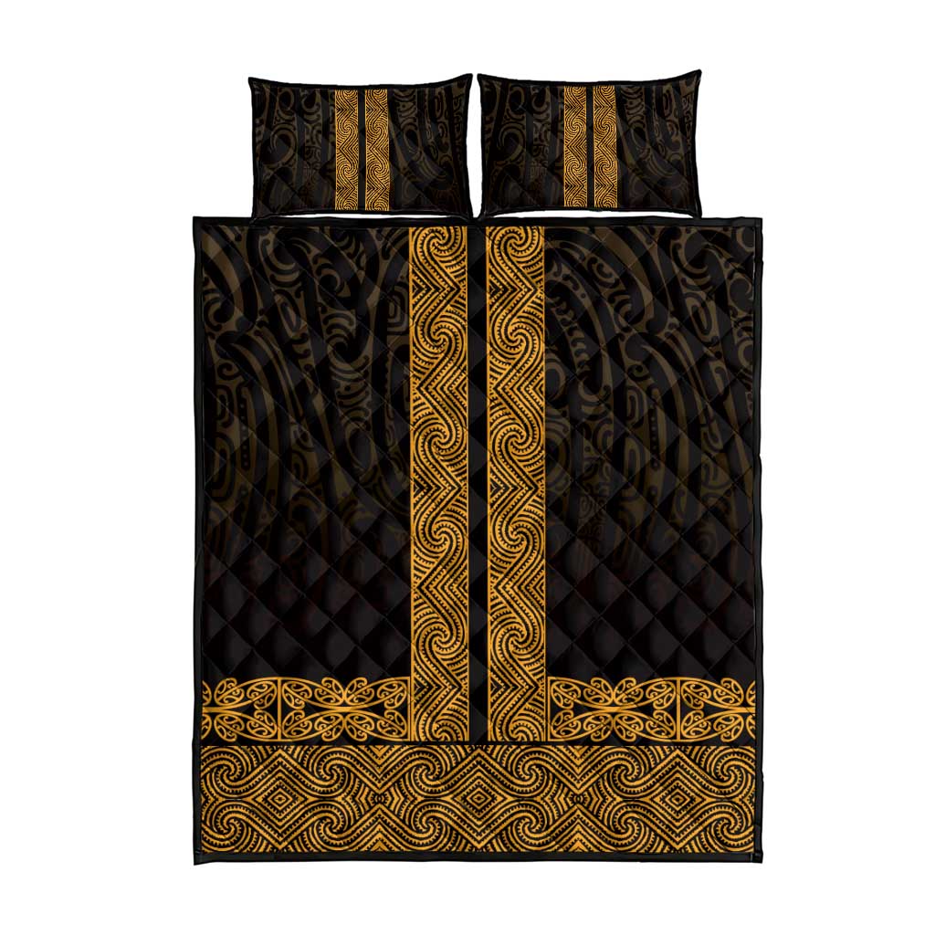 New Zealand Maori Kowhaiwhai Quilt Bed Set Karaka Maui and Mangopare LT9 - Polynesian Pride