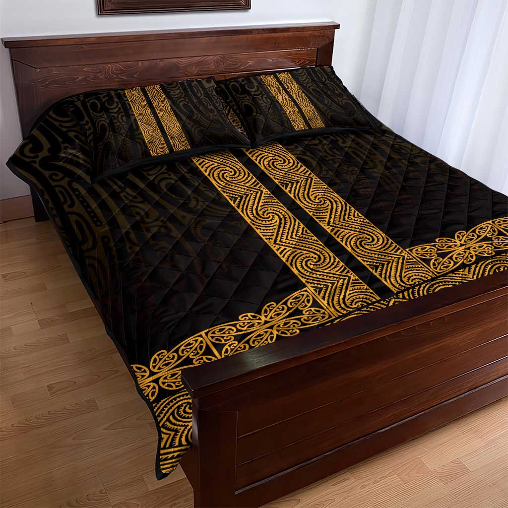 New Zealand Maori Kowhaiwhai Quilt Bed Set Karaka Maui and Mangopare LT9 - Polynesian Pride