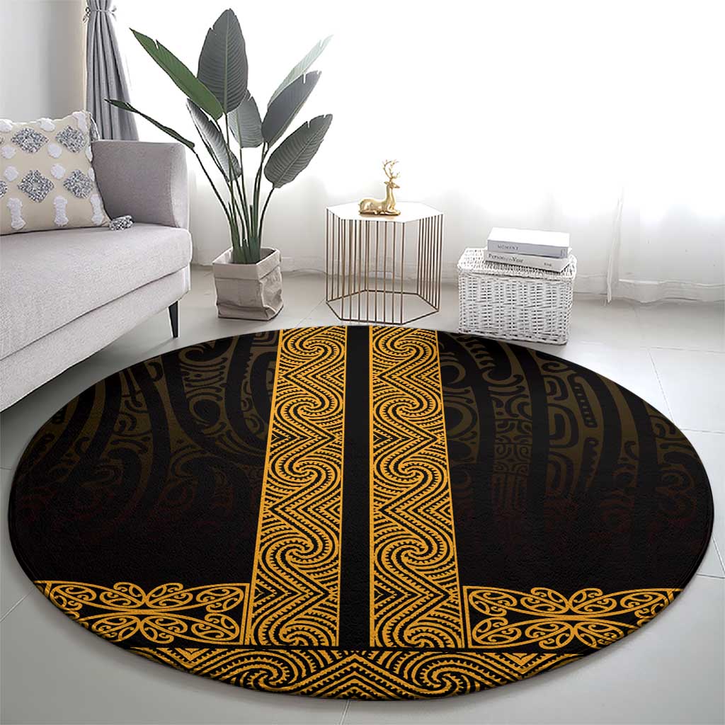 New Zealand Maori Kowhaiwhai Round Carpet Karaka Maui and Mangopare LT9 - Polynesian Pride