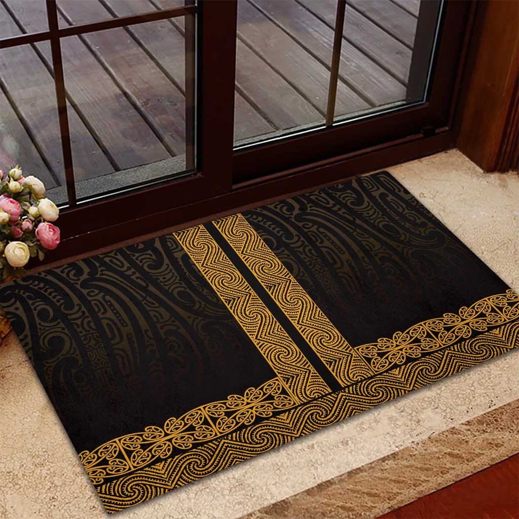 New Zealand Maori Kowhaiwhai Rubber Doormat Karaka Maui and Mangopare LT9 - Polynesian Pride