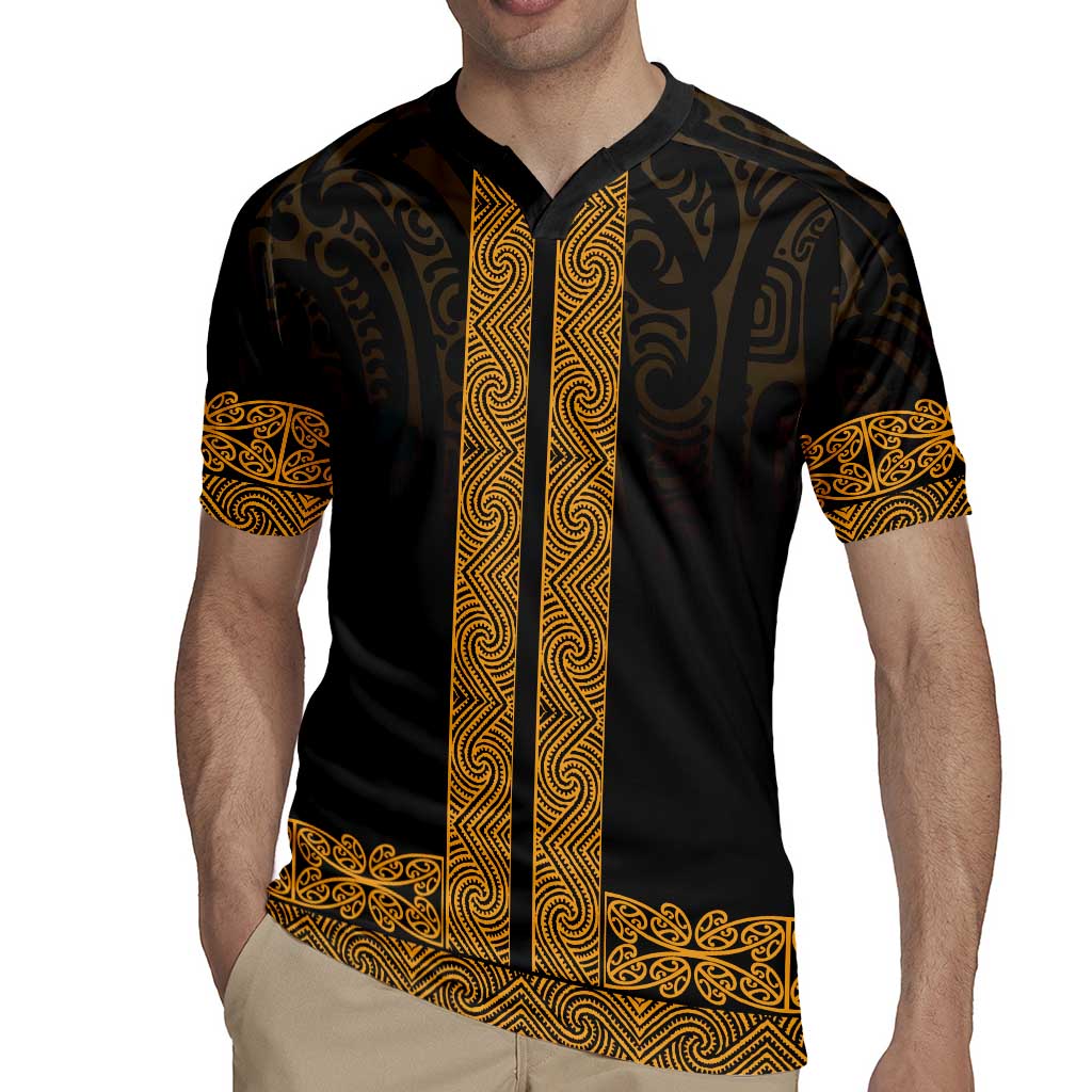 New Zealand Maori Kowhaiwhai Rugby Jersey Karaka Maui and Mangopare LT9 - Polynesian Pride