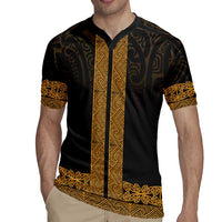 New Zealand Maori Kowhaiwhai Rugby Jersey Karaka Maui and Mangopare LT9 - Polynesian Pride