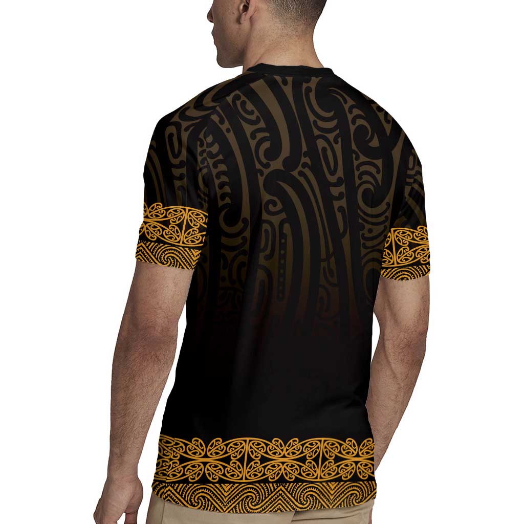 New Zealand Maori Kowhaiwhai Rugby Jersey Karaka Maui and Mangopare LT9 - Polynesian Pride