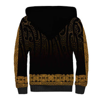 New Zealand Maori Kowhaiwhai Sherpa Hoodie Karaka Maui and Mangopare LT9 - Polynesian Pride