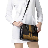 New Zealand Maori Kowhaiwhai Shoulder Handbag Karaka Maui and Mangopare LT9 - Polynesian Pride