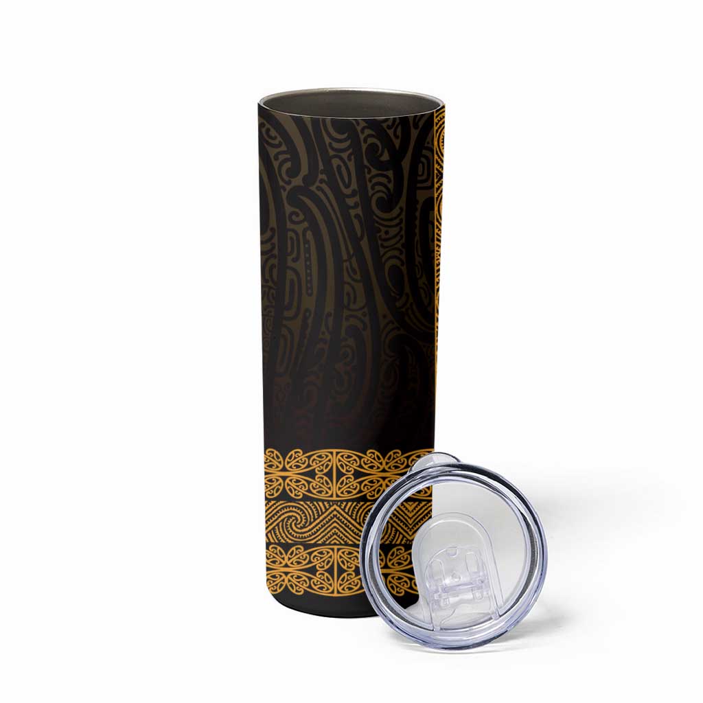 New Zealand Maori Kowhaiwhai Skinny Tumbler Karaka Maui and Mangopare LT9 - Polynesian Pride