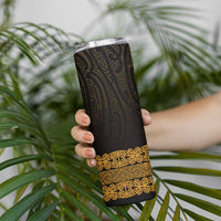 New Zealand Maori Kowhaiwhai Skinny Tumbler Karaka Maui and Mangopare LT9 - Polynesian Pride